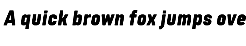 Preview of FONTSPRING DEMO - Tomkin Narrow Black Italic font