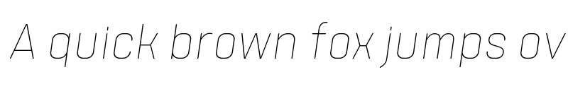 Preview of FONTSPRING DEMO - Tomkin Narrow Thin Italic font