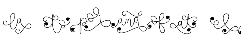 Preview of FONTSPRING DEMO - TouchMe Extras Regular font