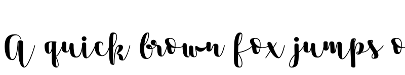 Preview of FONTSPRING DEMO - TouchMe Script Basic Regular font