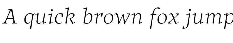 Preview of FONTSPRING DEMO - Traction Ultralight Italic font