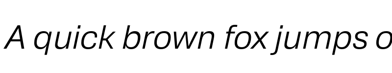 Preview of FONTSPRING DEMO - Trada Sans Book Italic font