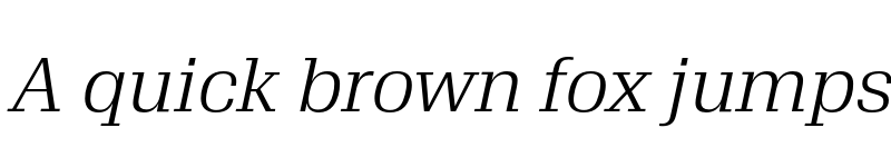 Preview of FONTSPRING DEMO - Trada Serif Book Italic font