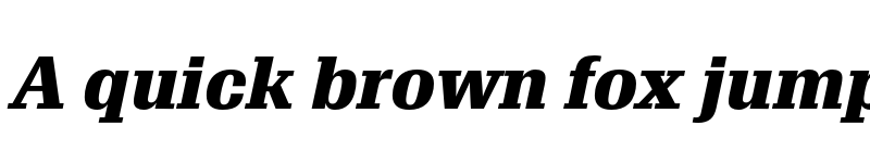 Preview of FONTSPRING DEMO - Trada Serif ExtraBold Italic font