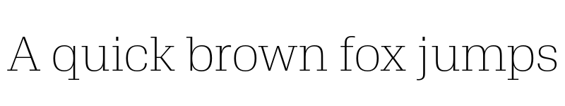 Preview of FONTSPRING DEMO - Trada Serif ExtraLight Regular font