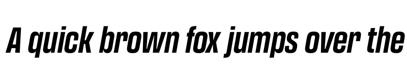 Preview of FONTSPRING DEMO - Transducer Condensed Bold Italic Regular font