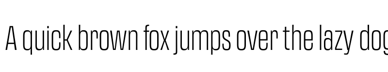 Preview of FONTSPRING DEMO - Transducer Condensed Hairline Regular font