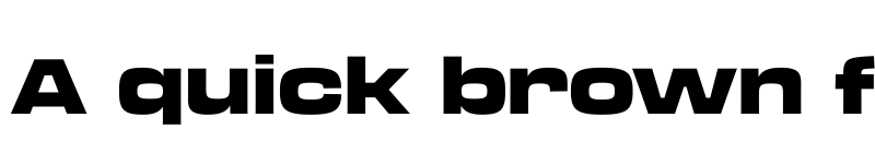 Preview of FONTSPRING DEMO - Transducer Extended Black Regular font