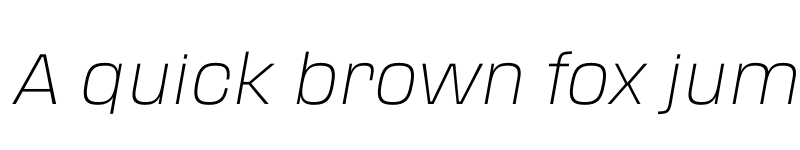 Preview of FONTSPRING DEMO - Transducer Hairline Italic Regular font