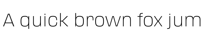 Preview of FONTSPRING DEMO - Transducer Hairline Regular font