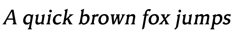 Preview of FONTSPRING DEMO - Triangle Bk Italic font