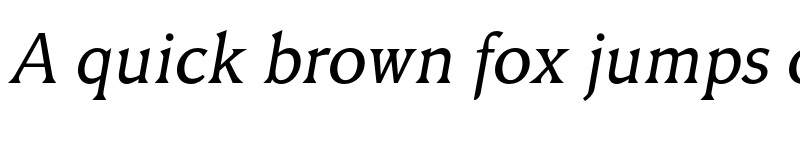 Preview of FONTSPRING DEMO - Triangle Li Italic font