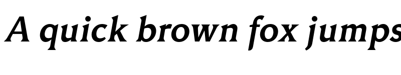 Preview of FONTSPRING DEMO - Triangle Md Italic font