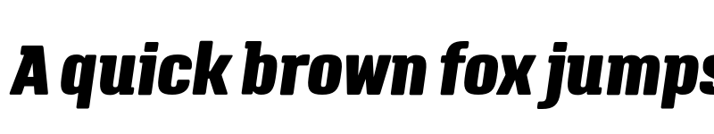 Preview of FONTSPRING DEMO - Triump Black Italic Regular font