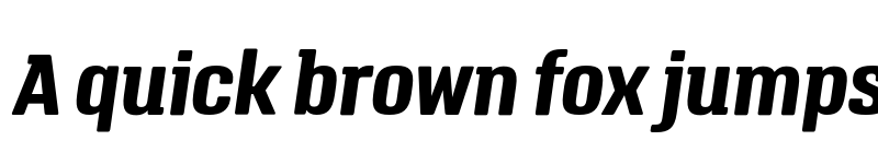 Preview of FONTSPRING DEMO - Triump Bold Italic Regular font