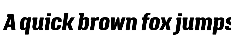 Preview of FONTSPRING DEMO - Triump ExtraBold Italic Regular font