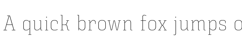 Preview of FONTSPRING DEMO - Triunfo Thin Narrow Thin Narrow font