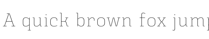 Preview of FONTSPRING DEMO - Triunfo Thin Thin font