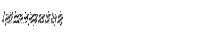 Preview of FONTSPRING DEMO - TT Bluescreens Cond Thin Italic font