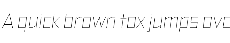 Preview of FONTSPRING DEMO - TT Bricks Hairline Bold Italic font