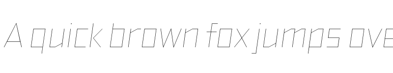 Preview of FONTSPRING DEMO - TT Bricks Hairline Italic font