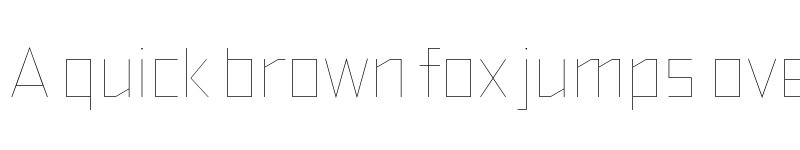 Preview of FONTSPRING DEMO - TT Bricks Hairline Regular font