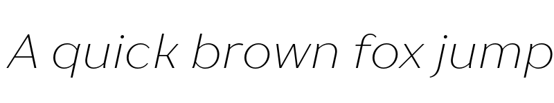 Preview of FONTSPRING DEMO - TT Drugs ExtraLight Italic font