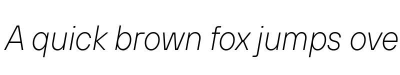 Preview of FONTSPRING DEMO - TT Hoves Pro Compact ExtraLight Italic font