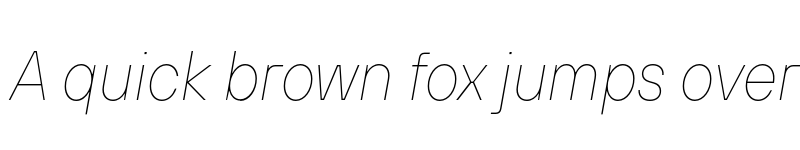 Preview of FONTSPRING DEMO - TT Hoves Pro Compact Hairline Italic font