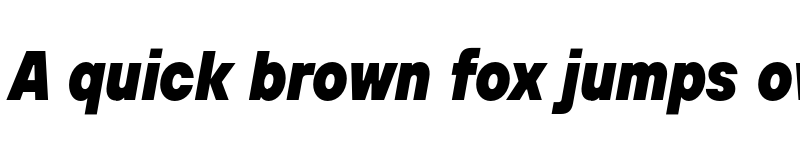 Preview of FONTSPRING DEMO - TT Hoves Pro Cond Black Italic font