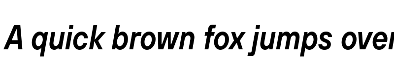 Preview of FONTSPRING DEMO - TT Hoves Pro Cond DemiBold Italic font