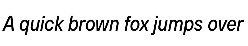 Preview of FONTSPRING DEMO - TT Hoves Pro Cond Medium Italic font