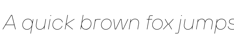 Preview of FONTSPRING DEMO - TT Hoves Pro Exp Hairline Italic font