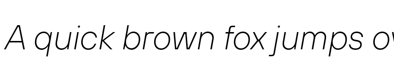 Preview of FONTSPRING DEMO - TT Hoves Pro ExtraLight Italic font