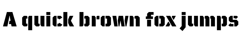 Preview of FONTSPRING DEMO - TT Mussels Stencil Black Regular font
