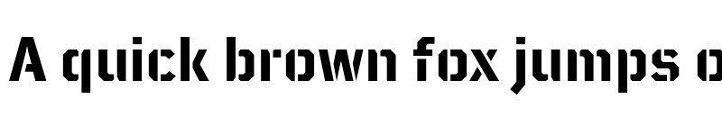 Preview of FONTSPRING DEMO - TT Mussels Stencil Bold font