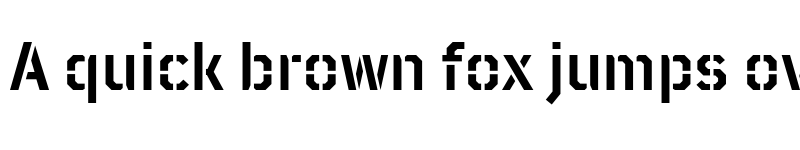 Preview of FONTSPRING DEMO - TT Mussels Stencil DemiBold Regular font