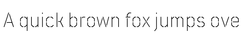Preview of FONTSPRING DEMO - TT Mussels Stencil Thin Bold font