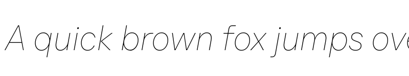 Preview of FONTSPRING DEMO - TT Neoris Hairline Italic font