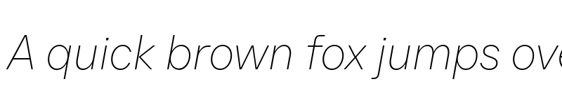 Preview of FONTSPRING DEMO - TT Neoris Thin Italic font