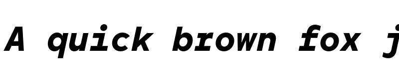 Preview of FONTSPRING DEMO - TT Norms Pro Mono Bold Italic font