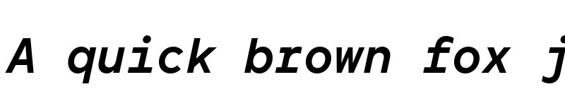 Preview of FONTSPRING DEMO - TT Norms Pro Mono DemiBold Italic font