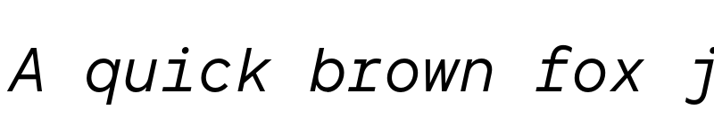 Preview of FONTSPRING DEMO - TT Norms Pro Mono Italic font