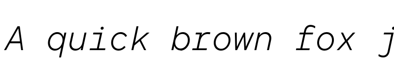 Preview of FONTSPRING DEMO - TT Norms Pro Mono Light Italic font