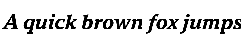 Preview of FONTSPRING DEMO - TT Norms Pro Serif Bold Italic font