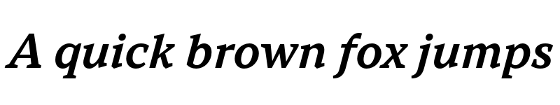 Preview of FONTSPRING DEMO - TT Norms Pro Serif DemiBold Italic font