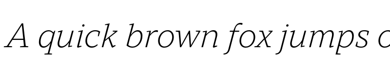Preview of FONTSPRING DEMO - TT Norms Pro Serif Light Italic font