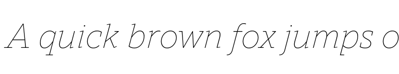 Preview of FONTSPRING DEMO - TT Norms Pro Serif Thin Italic font