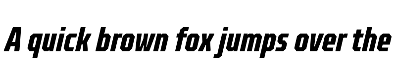 Preview of FONTSPRING DEMO - TT Octosquares Comp Bold Italic font