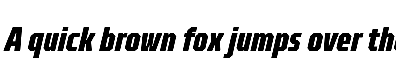 Preview of FONTSPRING DEMO - TT Octosquares Comp ExtraBold Italic font